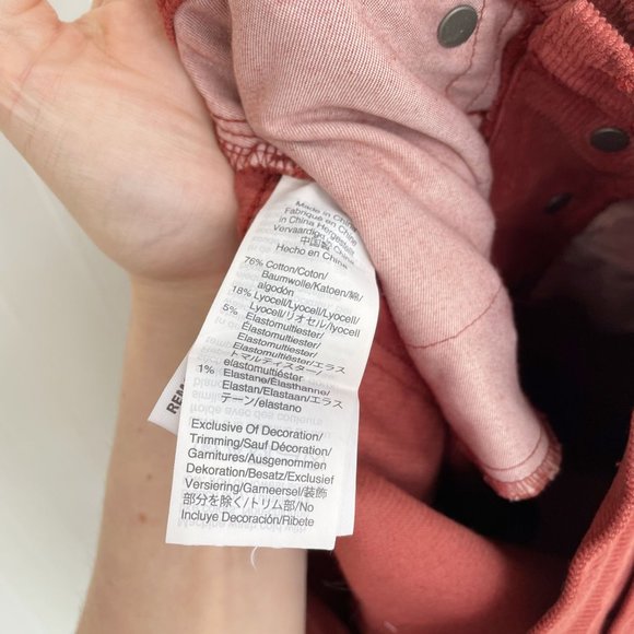 Madewell Corduroy Pants Cali Demi-Boot Jeans Rust - Picture 11 of 11